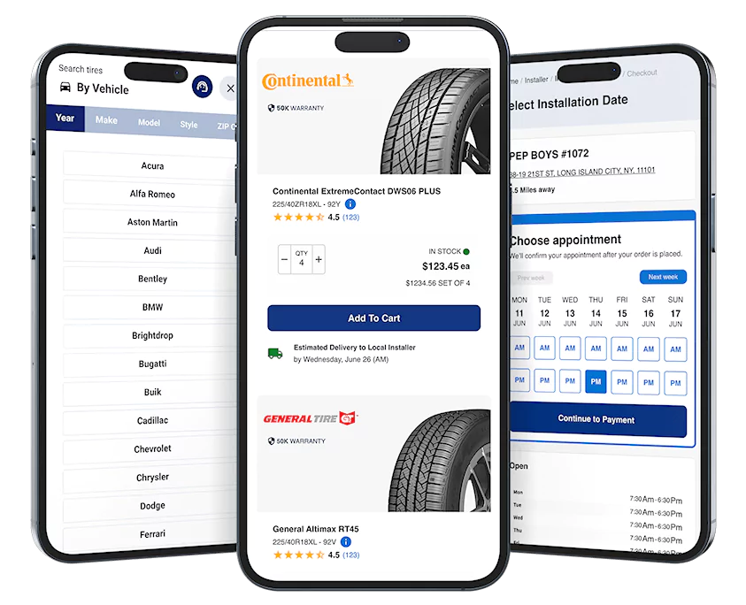 Vehicle Selection Interface